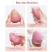 Euduq 8-Piece Makeup Sponge Set | Beauty Blender for Liquid Foundation & Powder | Light Pink Cosmetics Washing Pads - Buy Online on GoSupps.com