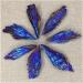 Natural Black Tourmaline Rough Stone Electroplated Blue Crystal Minerals Beautiful Full of Texture Randomly send 1 Piece - Buy Online on GoSupps.com
