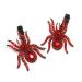 Halloween Sparkle Crystal Spider Hair Clips - Rhinestone Insect Barrette for Costume Dress-up in Red - Buy Online on GoSupps.com
