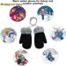 Fleece Lined Baby Toddler Magic Mittens with String - Black | Insulated Winter Gloves for Kids 0-3 Years - Buy Online on GoSupps.com