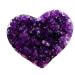 240g Natural Heart Shaped Amethyst Gemstone Quartz Cluster Crystal Specimen Beautiful Crystal Home Goods