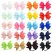 40pcs 2 Inch Baby Girls Hair Loops - Cute Pinwheel Hair Clips & Ponytail Holders for Toddlers | Perfect Hair Ties for Kids - Buy Online on GoSupps.com