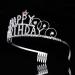 Frcolor Happy Birthday Crystal Rhinestone Bride Tiara Hair Comb - Women's Wedding Crown - Buy Online on GoSupps.com