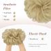 FESHFEN Messy Bun Hair Piece Synthetic Wavy Curly Chignon Ponytail in Light Bleach Blonde - 38g | Updo Hairpiece for Women, Girls, Kids - Buy Online on GoSupps.com