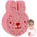 Toddler Bath Sponge | Soft Wood Pulp Sponge Body Wash Scrubber Shower Sponge Dead Skin Remover Cute Shower Brush Bath Supplies for Toddler Kids Baby Pink - Buy Online on GoSupps.com