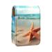Travel Lipstick Organizer Case Lipstick Case Portable Makeup Bag With Mirror Beach Seaside Starfish Ocean U167d4ebsl