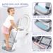 Potty Training Seat with Step Stool Ladder-Double Elite (Grey) - Comfortable Toilet Seat for Kids Boys Girls Toddlers - Foldable & Anti-Slip - Buy Online on GoSupps.com