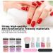 Nail Dipping Powder Set Nail Art Powder Top Base Coat Gel Dust Brush Manicure Tool Set (K1213) - Buy Online on GoSupps.com