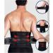 Back Bandage for Men | Double Compression Support Belt for Lower Back Pain Relief | Herniated Disc & Sciatica Support | Slimming Wrap | Sports Federation - Black - Buy Online on GoSupps.com