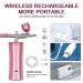 Yofuly Mini Airbrush Kit: Handheld Pink Facial Makeup & Nail Airbrush Set - Rechargeable Cordless for Barber, Nail Art, Model Painting - 2 Capacity Cups - Buy Online on GoSupps.com