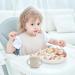 Silicone Baby Straw Cup 6.7 oz with Lid and Handle - Almonds White | Transition Cup for Infant Toddler with 2 Straws - Buy Online on GoSupps.com