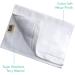 Monogrammed Fingertip Towels - Set of 4, Personalized Gift in Silver Embroidery - 100% Cotton, Soft Velour Finish - Bathroom/Kitchen/Spa Towels - Initial D (White) - Buy Online on GoSupps.com