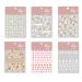 6 Sheets Multiple Painting Bear Painting Bear Summer Nail stickers 3D Sticker Nail Art Cartoon