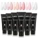 AIMEILI Builder Nail Gel Kit 6 Colours 15ml Nail Extension Gel Polish Acrylic Gel Builder Nail Gel Kit UV LED Nail Enhancement Gel Gifts Set Nail Kit16 016