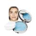 Oil Control Face Pressed Powder Smooth Translucent Setting Powder Polvo Compacto for Silky Blurring Oil Control Skin-Friendly Flawless Matte Lasting Finishing Lightweight Makeup with Powder Puff-Blue