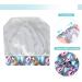 Satin Lined Double Layer Sleep Cap Set for Women - Blue Lattice Green Stripe Navy Pink - Perfect for Curly Hair - Slouchy Beanie Slap Hat (4 Pieces) - Buy Online on GoSupps.com