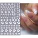 JMEOWIO 9 Sheets White Flower Nail Art Stickers Decals Self-Adhesive Spring Summer Floral Nail Supplies Nail Art Design Decoration Accessories - Buy Online on GoSupps.com