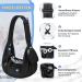 Slowton Dog Carrier Bag Adjustable Pet Bag for Outdoor Walks & Excursions (L Black Sweater Fabric 4.1-6.8kg) - Buy Online on GoSupps.com