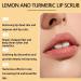  homomdy Natural Turmeric Lemon Lip Scrub for Dark Lips - Lip scrub for chapped and dry lips - Moisturizes and brightens dull dark lips - Buy Online on GoSupps.com