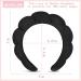 Bubble Headband for Women - Non-Slip Spa Headband for Washing, Makeup, Skincare - Puffy Headwear (Black) - Buy Online on GoSupps.com