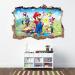 3D Mario Cartoon Wallpaper Wall Decal for Kids Bedroom - Nursery Wall Decoration Sticker - Buy Online on GoSupps.com