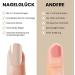 NagelGl ck Nail Wraps | 32 Monochrome Nail Wraps (Raspberry) - Buy Online on GoSupps.com