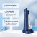 Water Flosser for Sensitive Teeth, Braces - Cordless, 3 Modes, 4 Tips - Travel Oral Irrigator - IPX7 Waterproof - Blue - Buy Online on GoSupps.com
