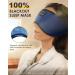 LC-dolida Bluetooth V5.3 Sleep Mask for Side Sleeper | 100% Blackout Eye Covers with Headphones | 14 Hours Playtime | Zero Pressure Sleeping Mask | Includes Travel Bag & Earplugs | Indigo Blue - Buy Online on GoSupps.com