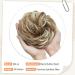 Silk-Co Hair Part with Rubber Band - Wavy Soft Dutt Extensions | 55g Honey Brown & Bleach Blonde Messy Bun Updos - Buy Online on GoSupps.com