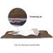 CAMPMOON XL Camping Cot Pads Mattress for Adults - Thicker Cotton Sleeping Pad, Waterproof Bottom - 75x28 inches, Navy Blue/Gray Brown - Buy Online on GoSupps.com