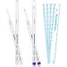 4 Pieces Skin Marker Pen Eyebrow Marker Pen Tools Microblading Accessories Marker Pen for Makeup (White  Purple Single Head) 4 Piece Set White  Purple