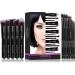 SHANY 14-Piece Makeup Brush Set - Black Bombshell Kabuki Brushes for Foundation Powder Concealers & Eye Shadows - Premium Quality Makeup Tools - Buy Online on GoSupps.com