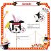 Magic Show 5th Birthday Cake Topper Black Glitter Magician Hat Five Years Old Birthday Cake Topper Magical Rabbit Cake Topper for Boys Magical Themed 5th Anniversary Party Decoration - Buy Online on GoSupps.com