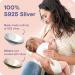 RUVALINO Silver Nipple Shield Breastfeeding - Premium Breastfeeding Silver Cups for Nursing Moms to Protect and Soothe Sensitive Nipples Safe and Nickel-Free Silver Nipple Cups (Regular) - Buy Online on GoSupps.com