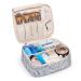Travel Cosmetic Bag - Large Makeup Organizer for Women & Girls | Blue Leaf Design - Buy Online on GoSupps.com