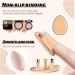 Andiker 6Pcs Drop-Shaped Finger Powder Puff Sponges - Reusable Mini Makeup Tool for Foundation & Concealer - Wet Dry Cosmetic Sponge Set for Women & Girls (Blue+Skin Color) - Buy Online on GoSupps.com