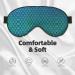Blue Fish Scale Print Light Blocking Eye Mask - Soft Adjustable for Sleep Travel & Yoga - Buy Online on GoSupps.com