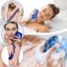 African Exfoliating Net 3 Pcs African Net Sponge Exfoliating Cloth Nylon Long Net Washcloth Shower Body Scrubber Back Scrubber Skin Smoother for Daily Shower Bathing Exfoliating(Brown Purple Blue) - Buy Online on GoSupps.com