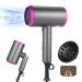 1800W Hair Dryer Professional Salon Anion Hair Dryer with Attachment Diffuser & Nozzles 2 Speeds Fast Dry with Constant Temperature Home Use Portable Foldable Hair Dryer