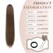 Fine Horseplay Extensions | 50cm Synthetic Drawstring Ponytail in Moss Brown Long Straight Braid for Women - Buy Online on GoSupps.com