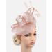 Z&X Women's Sinamay Fascinator Pillbox Headband Hair Clip Cocktail Tea Party Hat 035 Nude Pink One Size - Buy Online on GoSupps.com