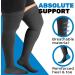 ABSOLUTE SUPPORT Plus Size Medical Compression Stockings 20-30mmHg | Unisex Thigh High for Maternity Thrombosis & Post Surgery - Black 5X-Large - Buy Online on GoSupps.com