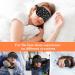 Stars Silk Sleep Mask - Black Starry Sky Eye Cover with Adjustable Strap & Earplugs | Soft Lightweight Blackout Sleeping Aid for Men & Women - Buy Online on GoSupps.com