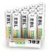 EBL Rechargeable AA Batteries 2300mAh NiMH Precharged Home Basic Double AA Battery Pack of 12