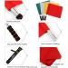 Referee Flag Set with Baseball Hat and Whistle - 4 Pcs Stainless Steel Signal Flags for Soccer, Track, and Field Sports - Buy Online on GoSupps.com