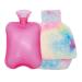 Zearly hot water bottle with cover 1.8l rubber hot water bag water bag for hand & foot warmer PVC classic warm -up bag for pain relief neck and shoulders