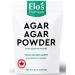 Agar Agar Powder by Elo s Premium (50 g) Packaged in Canada Vegan Gelling Agent Vegetarian Cheese Powder Gluten Free & Keto Friendly Healthy Gelatin Substitute Thickener Odor Free Perfect for Vegan Cheese Jellies Vegan Desserts and More