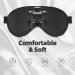 SSIMOO Black Robot Print Eye Mask - Ultra-Soft Light-Blocking for Optimal Comfort & Restful Sleep - International Shipping Available - Buy Online on GoSupps.com
