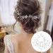 50cm hair jewelry wedding headdress wedding hair wire hair jewelry bride pearls rhinest silver flowers hair band bridal jewelry hair ripe wedding vintageh