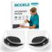 BCCKLE 2Layers Adjustable Orthopedic Heel Wedge Inserts Upgrade Poron Heel Pads Inserts Max Anti-Shock Heel Cushion for Supination Pronation Correction Bow Legs Knee Pain Foot Alignment. L - Women's 10-13 Men's 8-12 Black/2layers